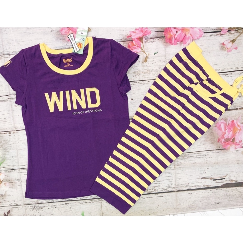 Xả bộ mặc nhà chất liệu cotton Gia Hồi mẫu Wind