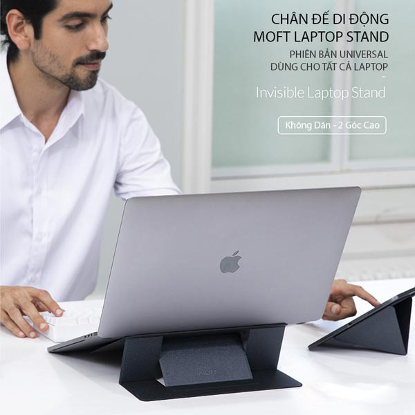 Đế Nâng Laptop Siêu Mỏng Moft Laptop Stand Universal, Dùng Cho Tất Cả Các Dòng Laptop Từ 11 ~ 17 inch, Mỏng Như Vô Hình