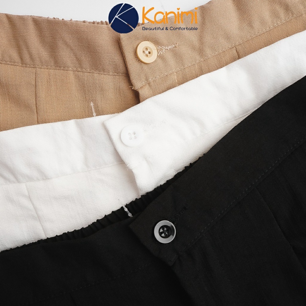 Quần đùi nữ short đũi ống rộng lưng cao mặc nhà bigsize thể thao LAVILO QD01 | BigBuy360 - bigbuy360.vn