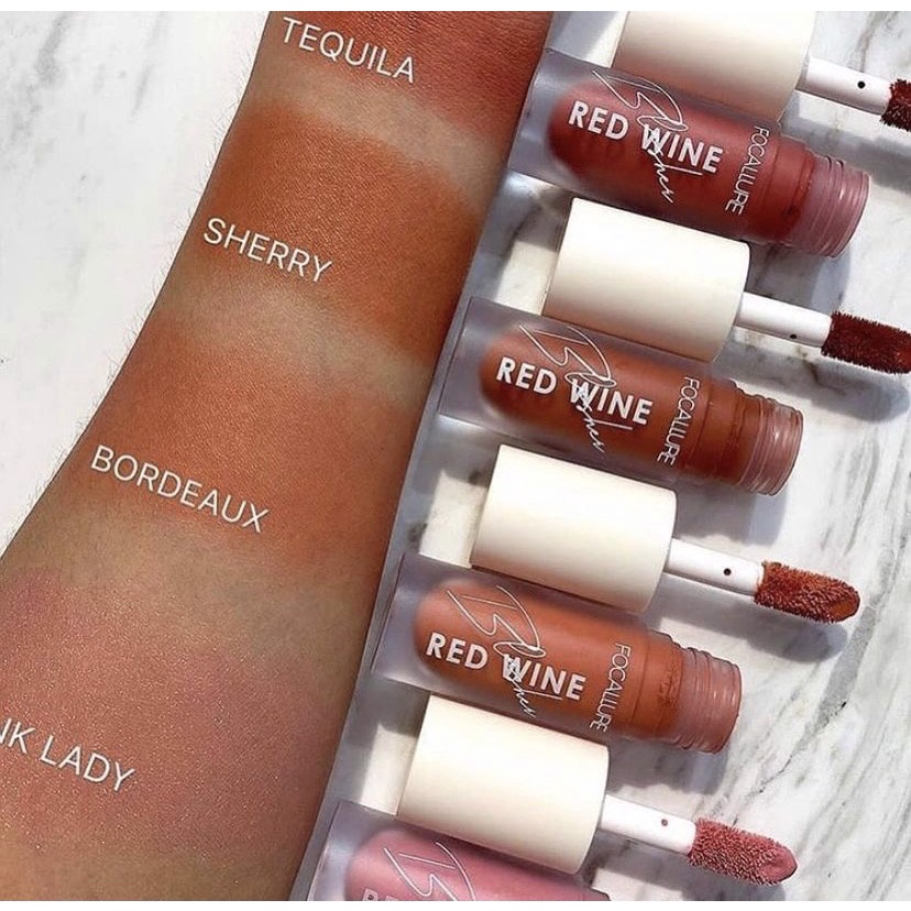 Má Hồng Kem FOCALLURE Hangover Red Wine Blusher Nội Địa Trung | FA-89