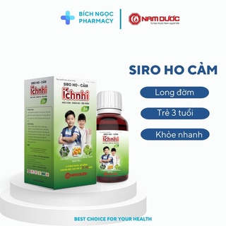 Siro Ho Cảm Ích Nhi 3+ 90ml - Dùng cho trẻ trên 3 tuổi - Tiêu đờm - Giải cảm