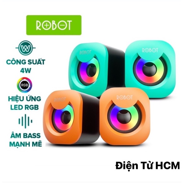 Loa Máy Tính/Laptop ROBOT RS180 Hiệu Ứng Ánh Sáng RGB - Loa máy tính chính hãng ROBOT