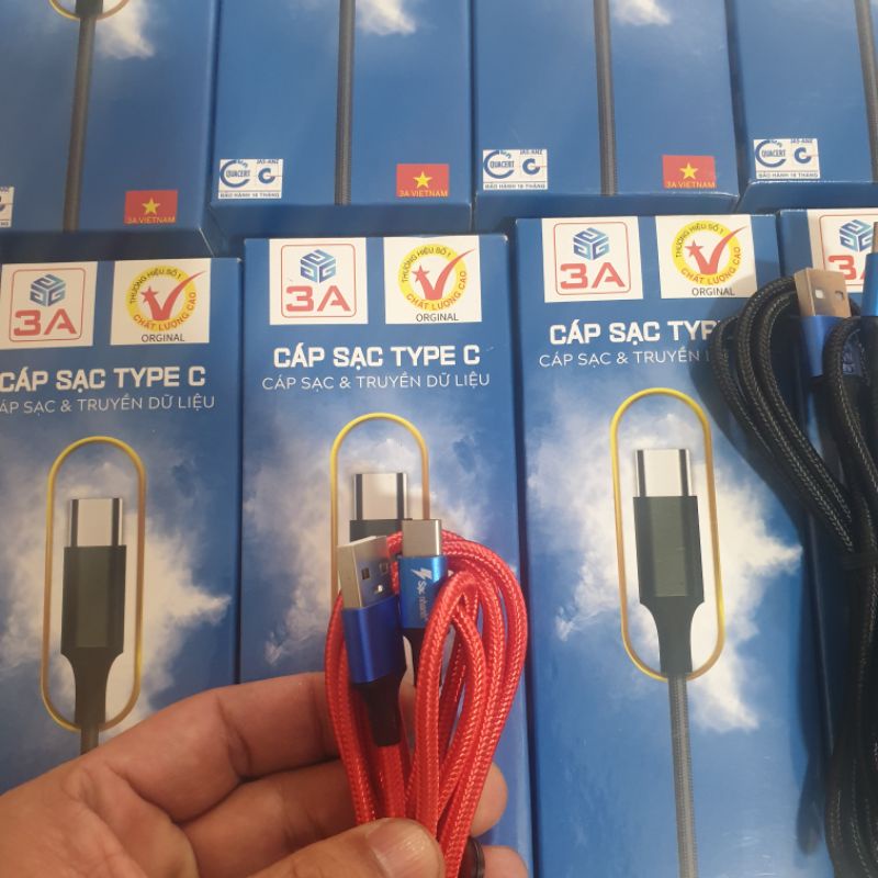cáp sạc dù 2m chân type C