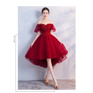 Đầm xòe đính hoa kết chuỗi o