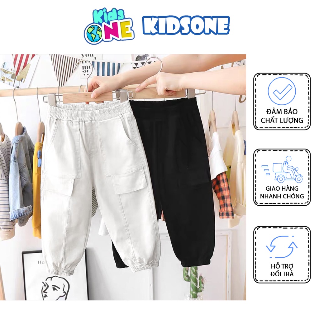 Quần Dài Kaki Jogger Cho Bé Trai Và Bé Gái Size 8-25kg KidsOne [QKK02]