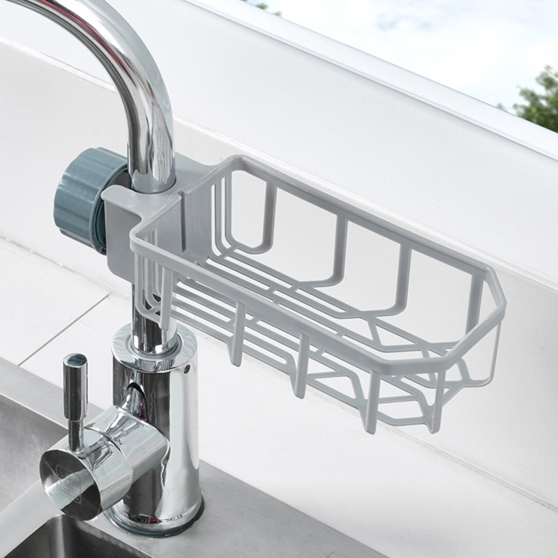 Giá Đỡ Bọt Biển Rửa Chén / Xà Phòng Gắn Vòi Nước Hình Tròn Tiện Dụng Cho Phòng Tắm / Nhà Bếp