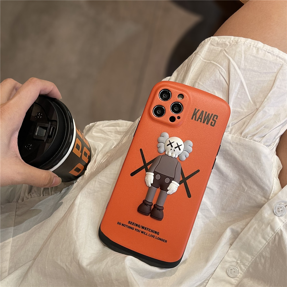 Fashion 3D Cartoon KAWS Silicon Case For iPhone 12pro max 12mini 11Pro Max XS Max XR SE 2020 7 8 Plus Back Cover | BigBuy360 - bigbuy360.vn