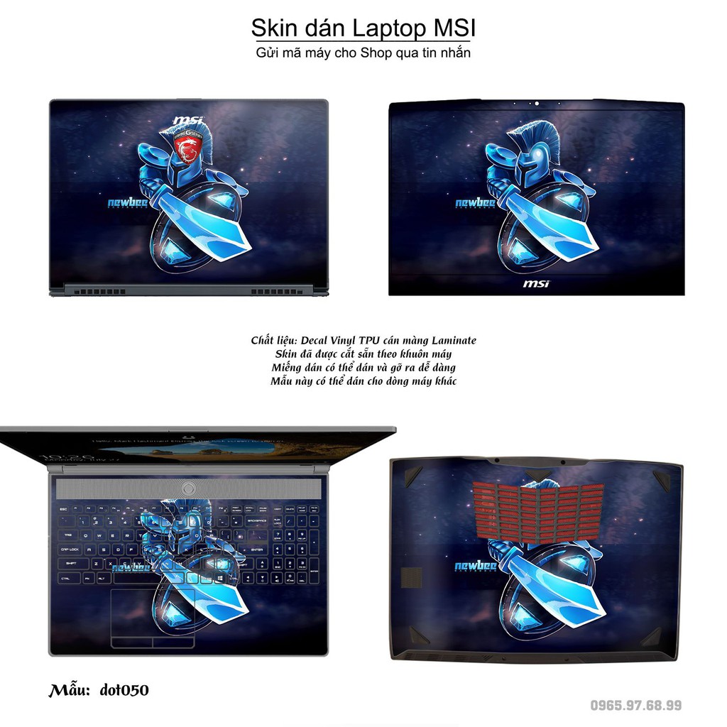 Skin dán Laptop MSI in hình Dota 2 _nhiều mẫu 9 (inbox mã máy cho Shop)