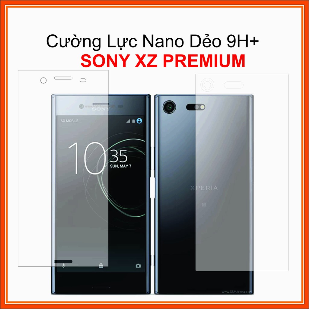 Cường lực trước sau cho Sony XZ Premium Cường lực Nano Dẻo 9H+