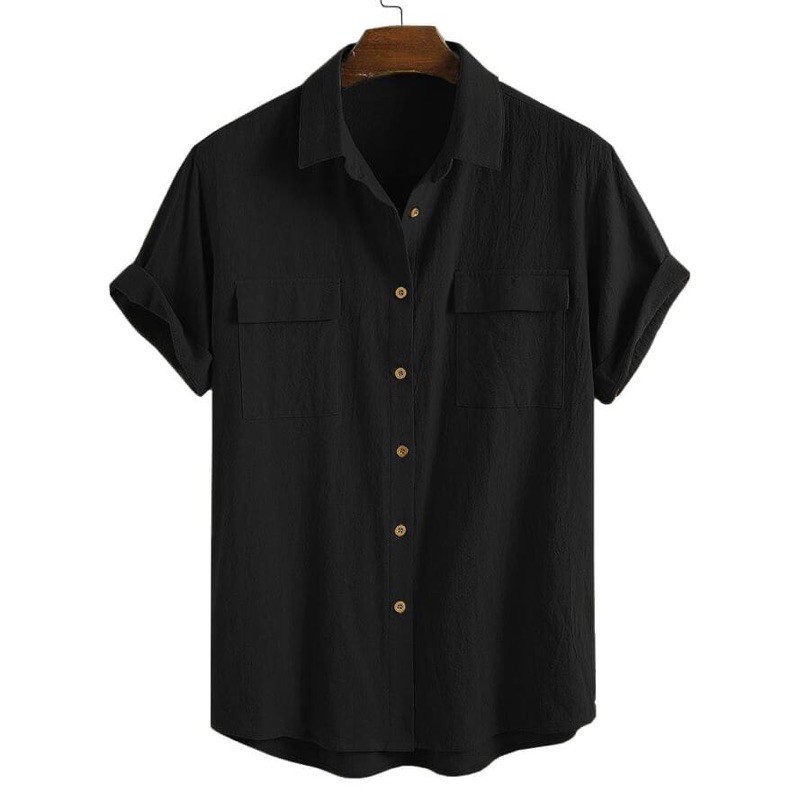 [Mã FAMAYMA2 giảm 10K đơn 50K] Áo sơmi đũi cổ bẻ nam . Áo sơmi thời trang new 2021 | BigBuy360 - bigbuy360.vn