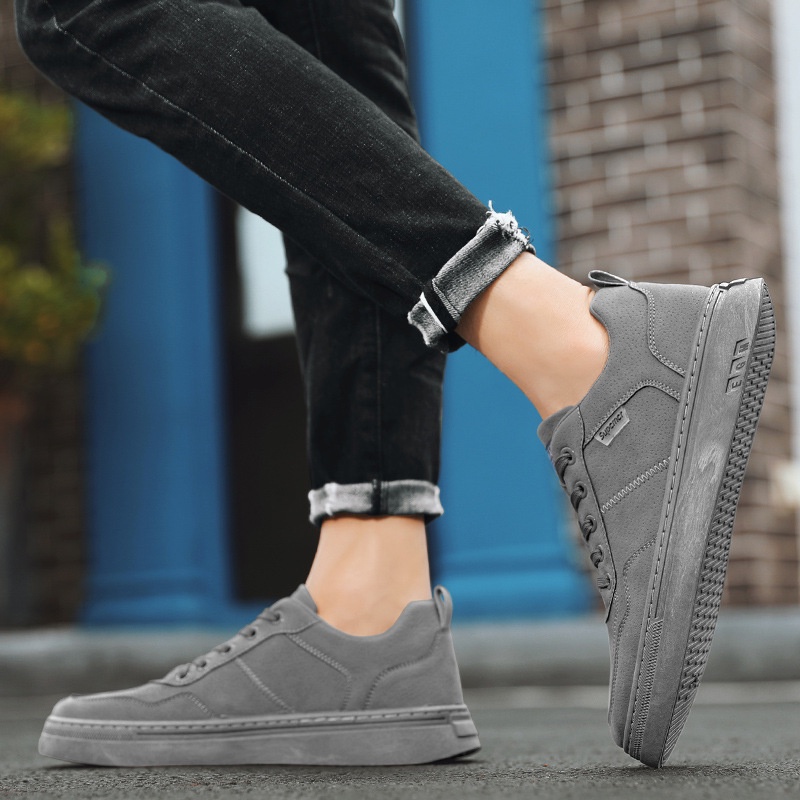 [Ảnh thật - Clip] Giày Sneaker Nam, Giày Da Nam Thấp Cổ Da Lộn NEW 2023
