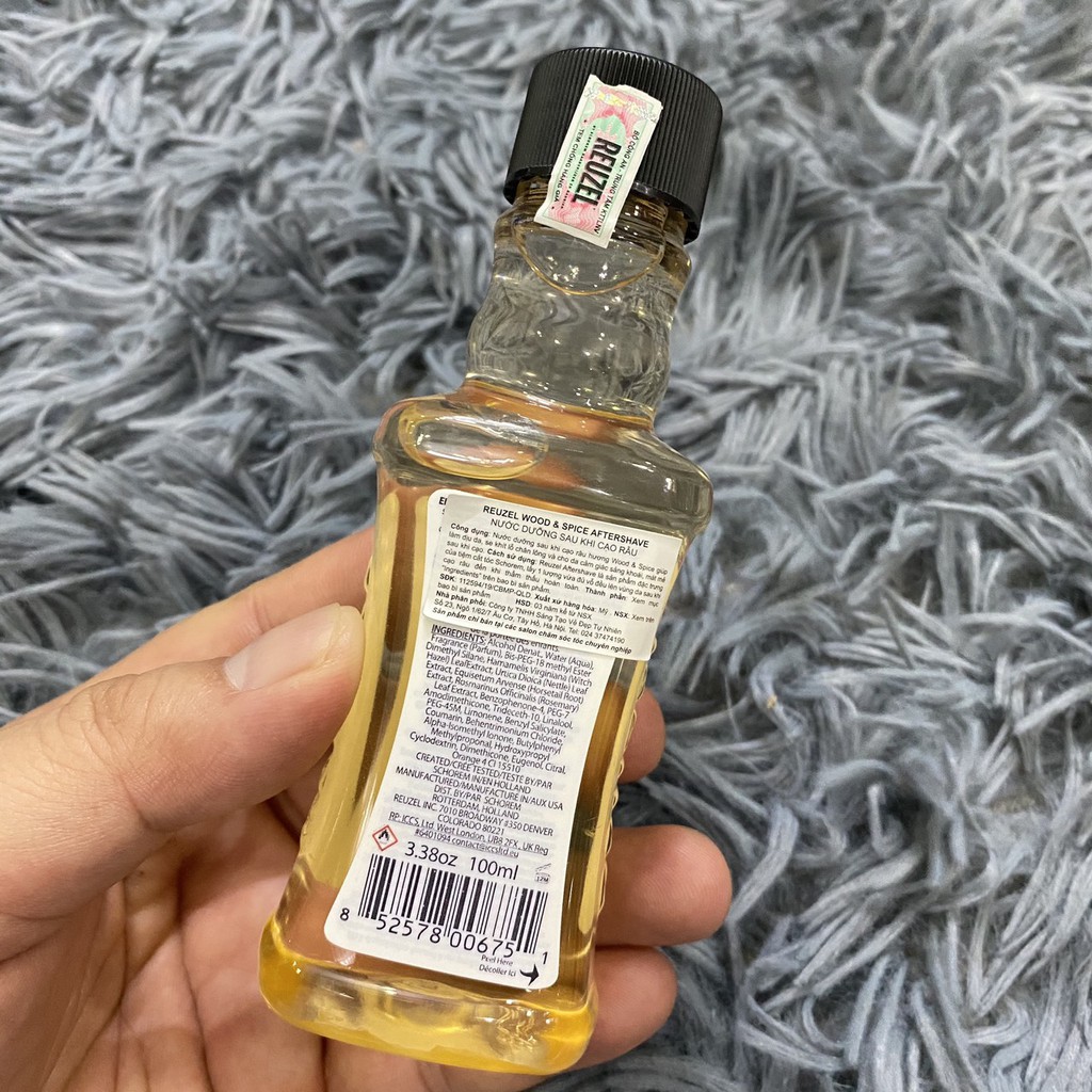 🥜Reuzel - USANước dưỡng sau khi cạo râu Aftershave Reuzel ( Wood &amp; Spice )