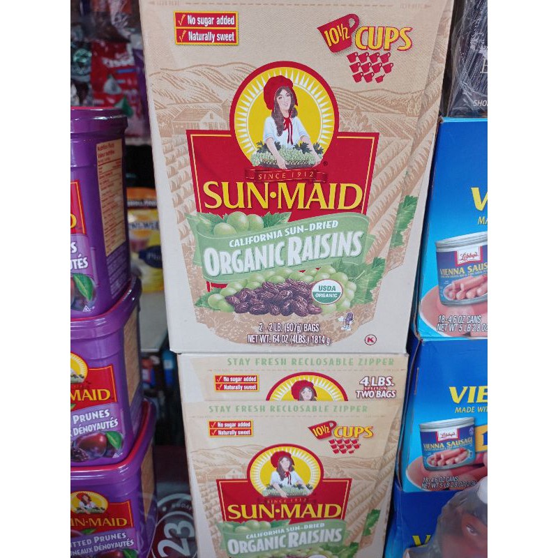 (Date t4/22) Nho khô hữu cơ Sunmaid Organic Raisin Mỹ gói 907g | BigBuy360 - bigbuy360.vn