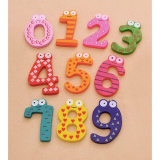 Bộ chữ số gỗ nam châm (Wooden Magnetic Letters/Numbers)
