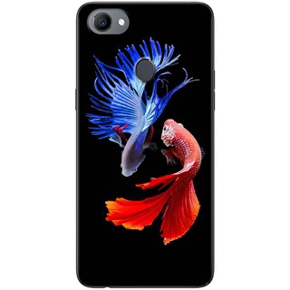 Ốp lưng Oppo F5, F7, F7 Youth, F9 in hình Cá Betta đỏ xanh
