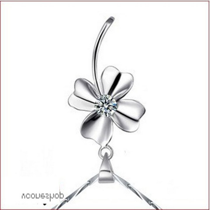 Dây chuyền tứ diệp thảo bạc vòng cổ thiết kế thời trang mới lạ độc đáo