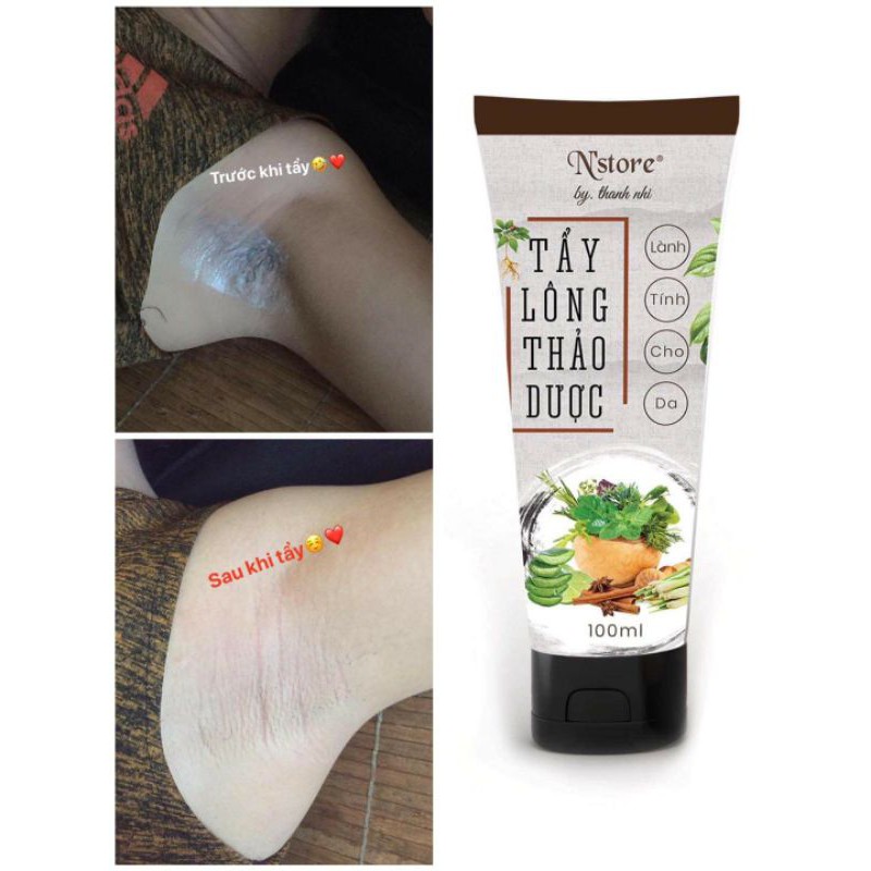 Kem tẩy lông thảo dược N store by thanh nhi CHÍNH HÃNG ,dùng cho da nhạy cảm | BigBuy360 - bigbuy360.vn