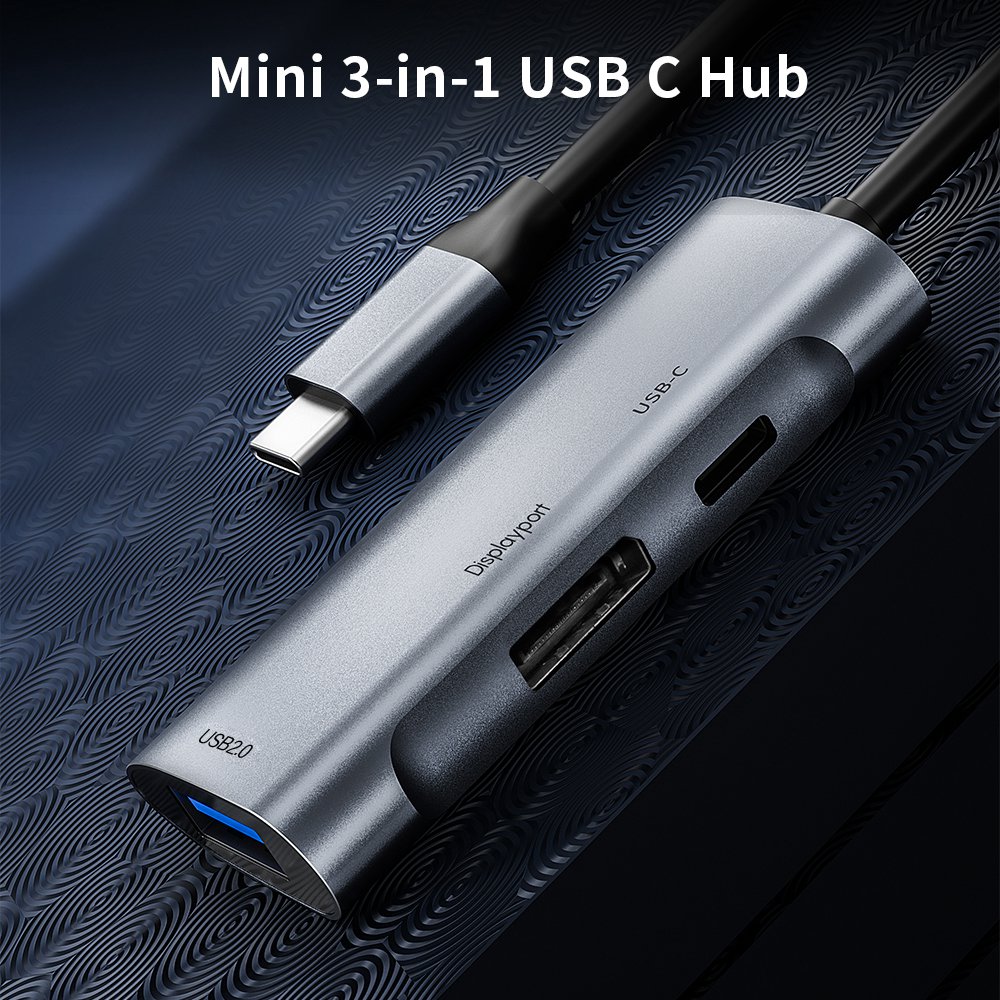 Bộ Chuyển Đổi Hub Thunderbolt 3 Hdmi 3 Cổng Type C Mở Rộng Cho Notebook / Macbookpro