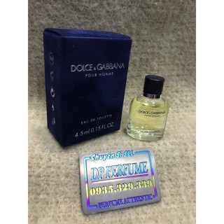 [NƯỚC HOA NAM] – mini DOLCE & GABBANA - Pour Homme EDT 4.5ml