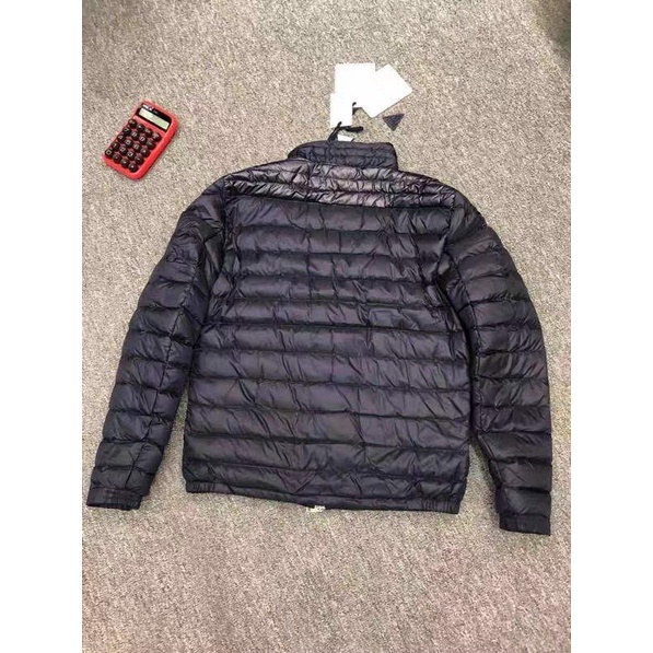 Áo Khoác Lông Vũ Siêu Nhẹ MONCLER Unisex - Áo Phao Tay Áo Viền Đỏ Chất Đẹp