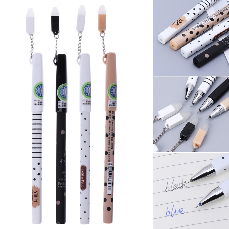 Bút Mực Gel Ngòi 0.5mm Có Thể Xóa Được Bằng Nhựa Kiểu Hàn Quốc Dễ Thương