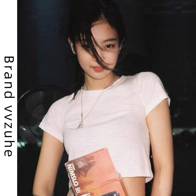 Áo croptop trơn dáng ngắn ôm nữ tay ngắn Freesize vải thun co dãn