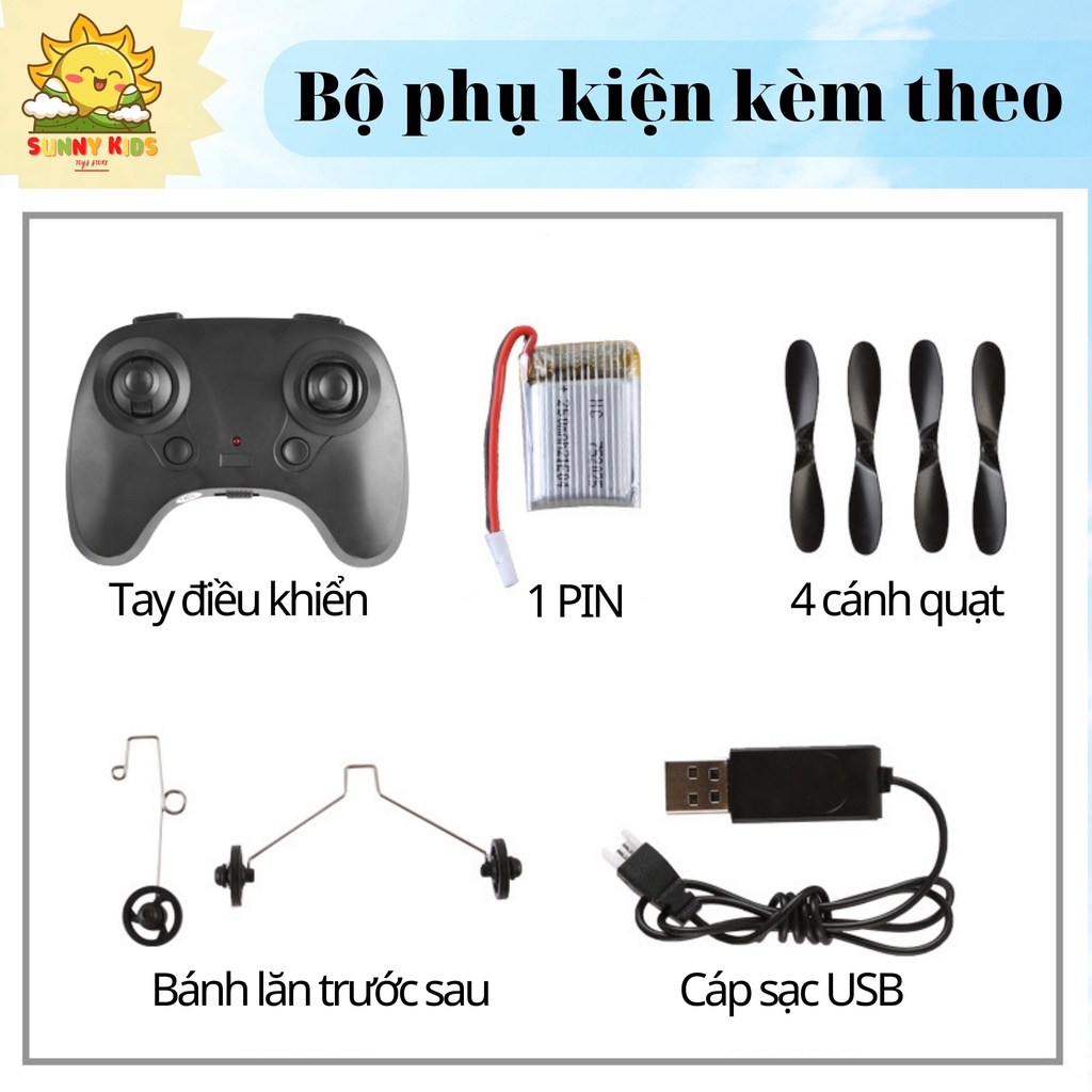 Máy bay chiến đấu điều khiển từ xa SU-27, vật liệu xốp nhẹ siêu bền chống va đập, tầm bay xa 100m, PIN 20p - Sunny Kids