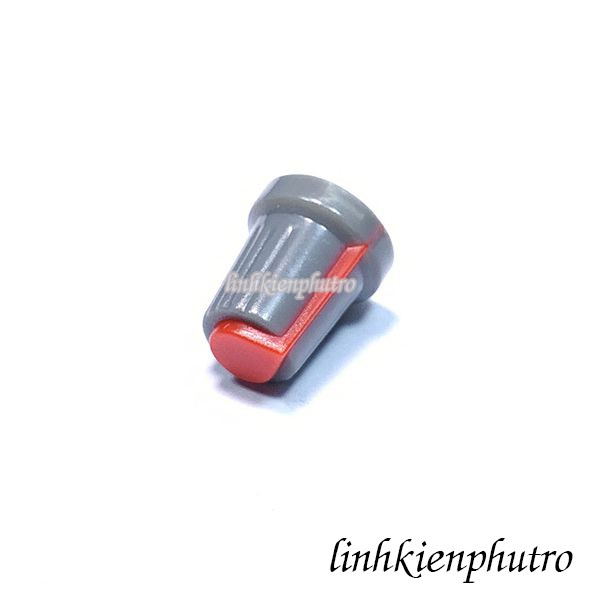 Combo 10 cái Núm Chiết Áp Nón 6mm Thân Xám - Trục D
