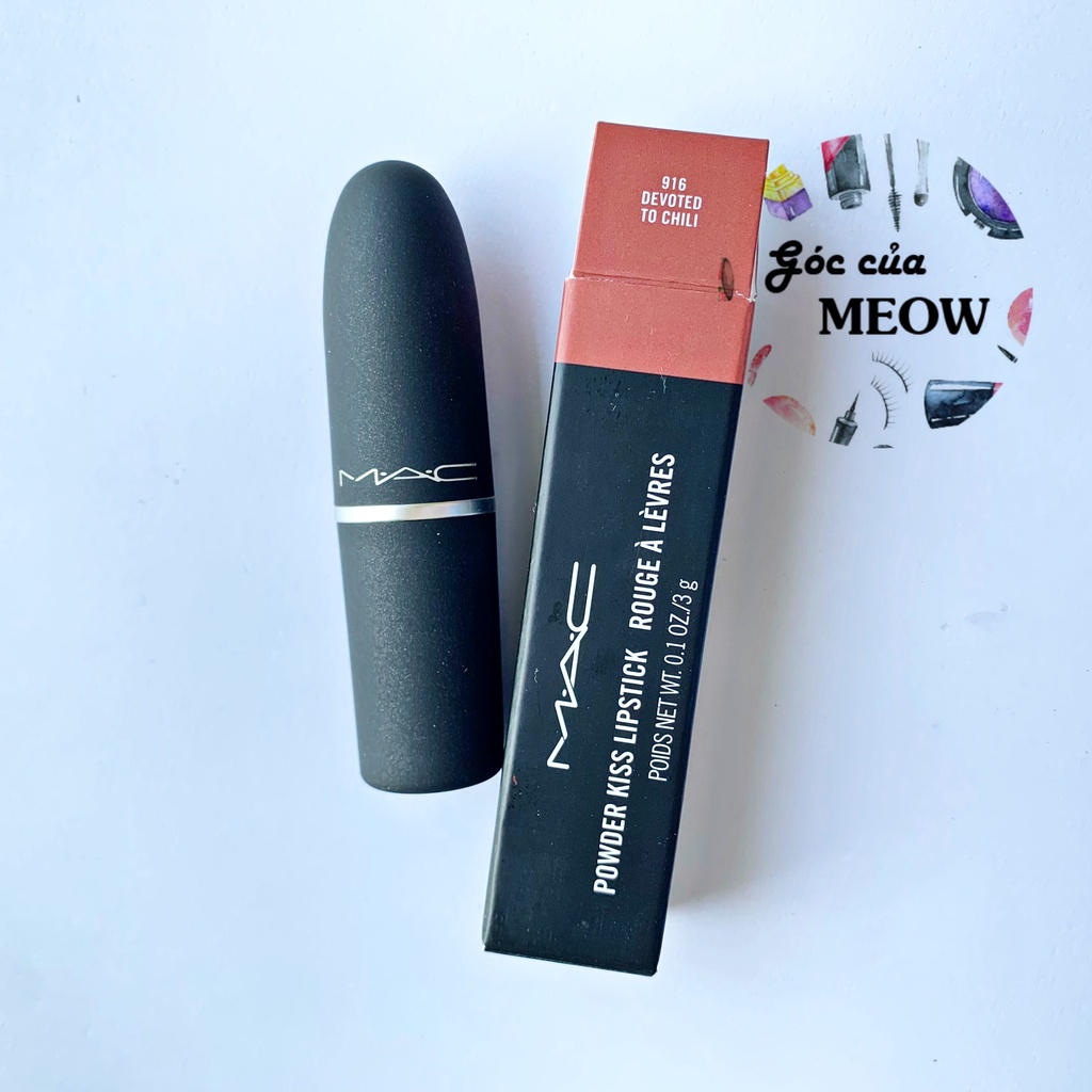 Son thỏi lì MAC Powder Kiss Lipstick M.A.C Cosmetics