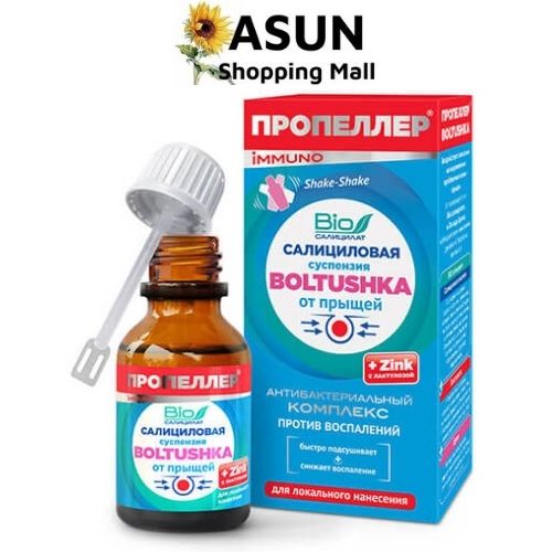 Huyền Dịch Giảm Mụn Cấp Tốc Nga Salicylic BOLTUSHKA 25ml Nga