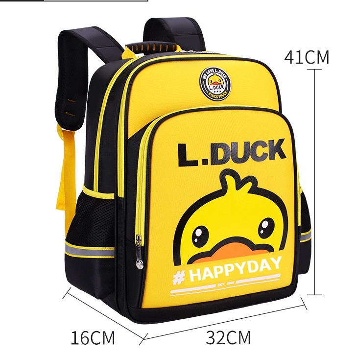 Balo Vịt Vàng Siêu Nhẹ Cho Bé Tiểu Học Thiết Kế Thời Trang Năng Động