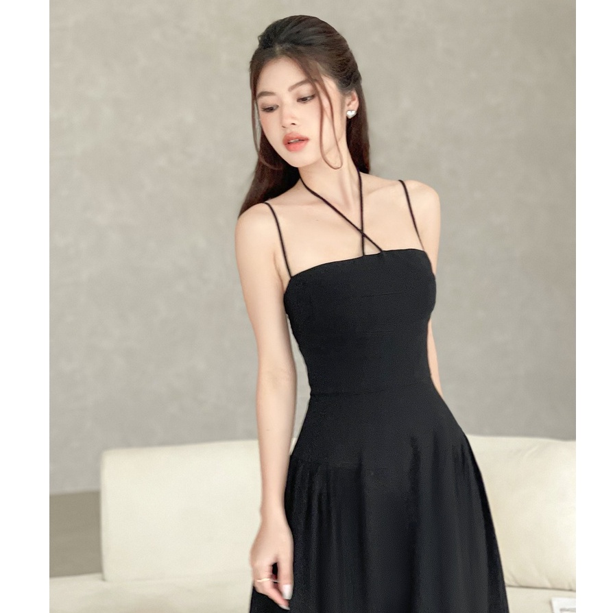 Đầm maxi dây buộc chéo , Peace House Clothing