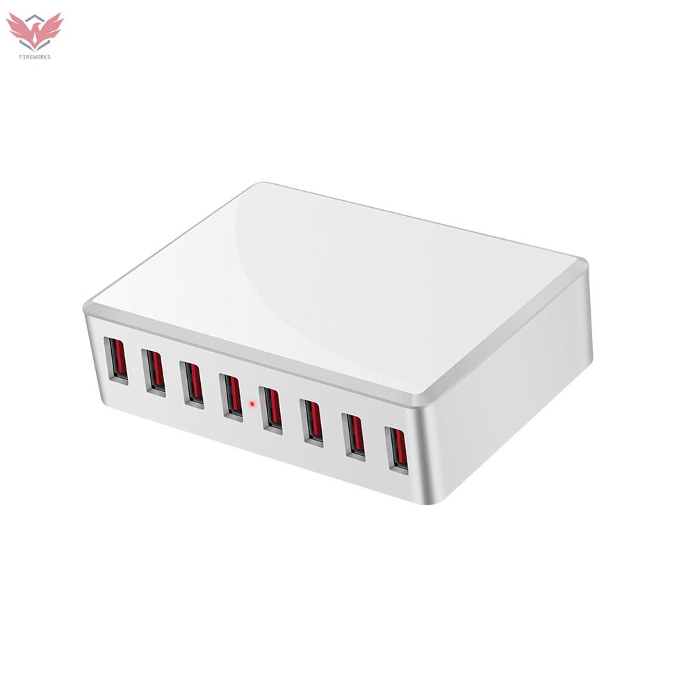 Đế Sạc Nhanh Wlx-T9 8 Cổng Usb 40w Cho Điện Thoại / Máy Tính Bảng Phích Cắm Eu