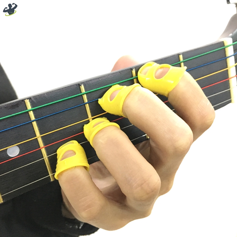 Bọc Silicone Bảo Vệ Ngón Tay Khi Chơi Đàn Guitar/Ukulele 5 Kích Cỡ