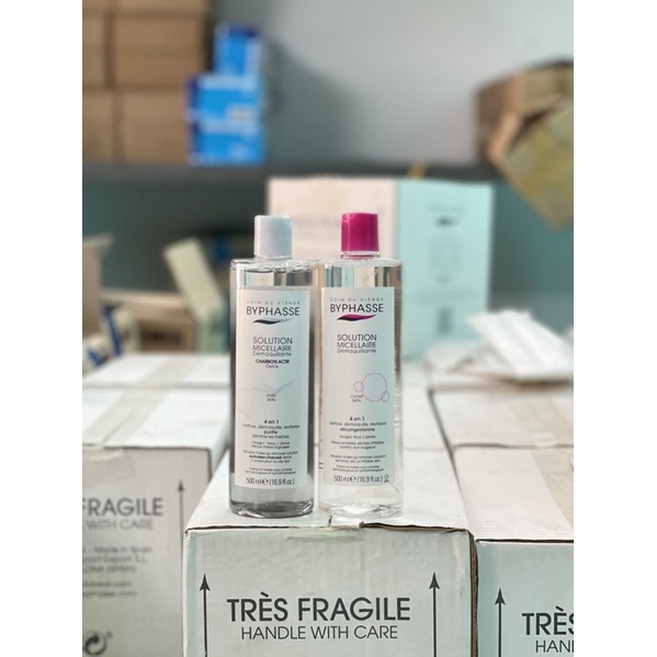 Nước tẩy trang BYPHASSE Solution Micellaire  mẫu mới TEM CTY