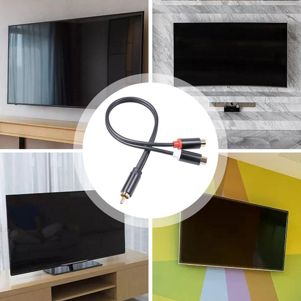 Cáp Chia Âm Thanh RCA Sang 2RCA 3.5mm Và 1 RCA Cho TV / Laptop