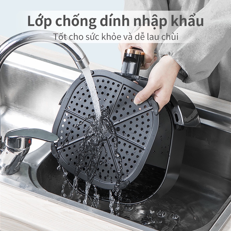 Nồi chiên không dầu SIMPLUS KQZG005 kiểu mới sức chứa lớn 5L đa năng thông minh