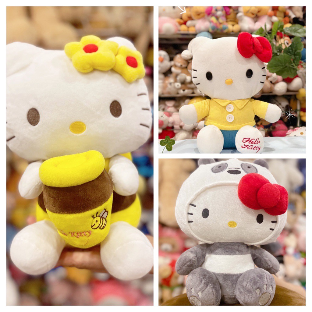 Gấu bông Hello Kitty nhiều mẫu) - Ảnh thật 100% - Thú bông, đồ chơi bông cao cấp