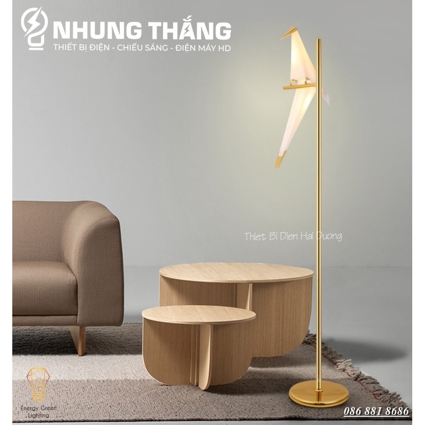 Đèn Cây Đứng Chim Hạc Cao Cấp DB-C1 - Cao 165cm - Kiểu Dáng Sang Trọng - Trang Trí Phòng Khách,Phòng Ngủ,Đọc Sách