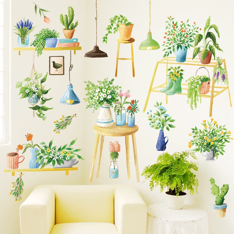 Decal tranh dán tường Decor phòng khách phòng ngủ nhiều mẫu mã siêu đẹp AQM001