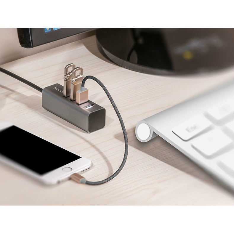 Bộ Hub 4 cổng USB Hoco HB1 Chính Hãng - Bảo hành 12 tháng