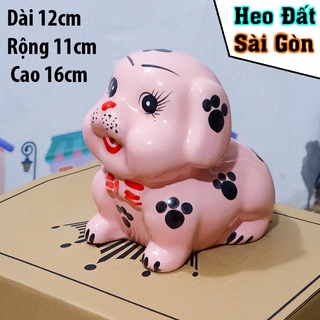 Ống heo tiết kiệm hình con chó sứ