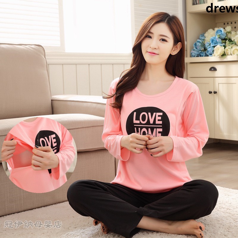 Bộ Đồ Ngủ Thời Trang Tay Dài Form Rộng Thoải Mái | BigBuy360 - bigbuy360.vn