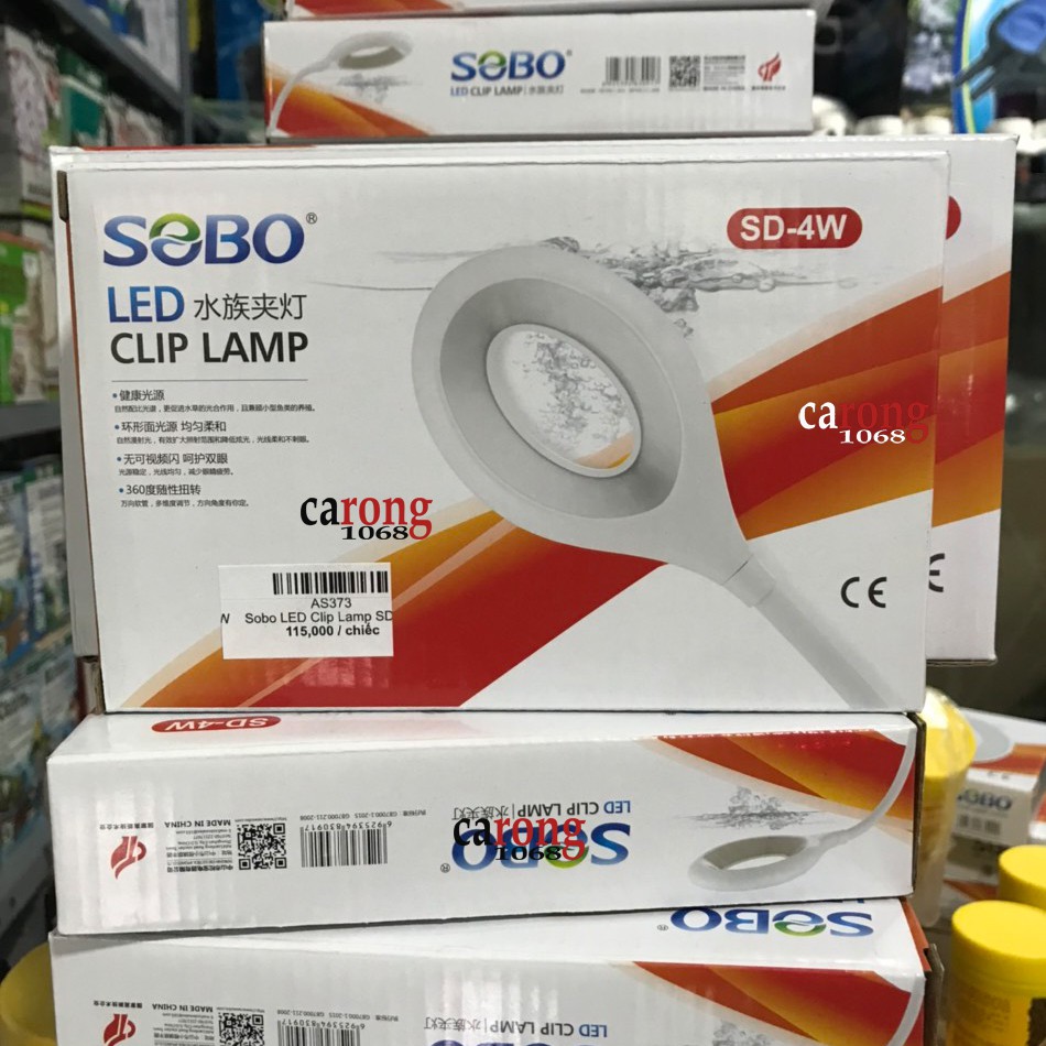 Đèn LED kẹp cho bể cá nhỏ Sobo LED Clip Lamp SD-9W, SD-10W, SD-4W