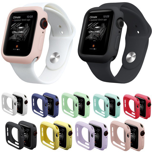 Ốp Cao Su Bảo Vệ Cho Apple Watch Seri 1 2 3 4 5 6 SE - [FULL SIZE 38 40 42 44]