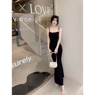 đầm thun body 2 dây dáng đuôi cá