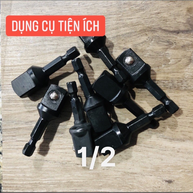 Đầu chuyển chuôi lục giác sang đầu bulong 1/4 3/8 1/2