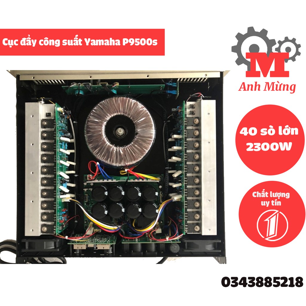 Cục đẩy công suất Yamaha P9500S 40 sò lớn-MAIN CÔNG SUẤT P9500S