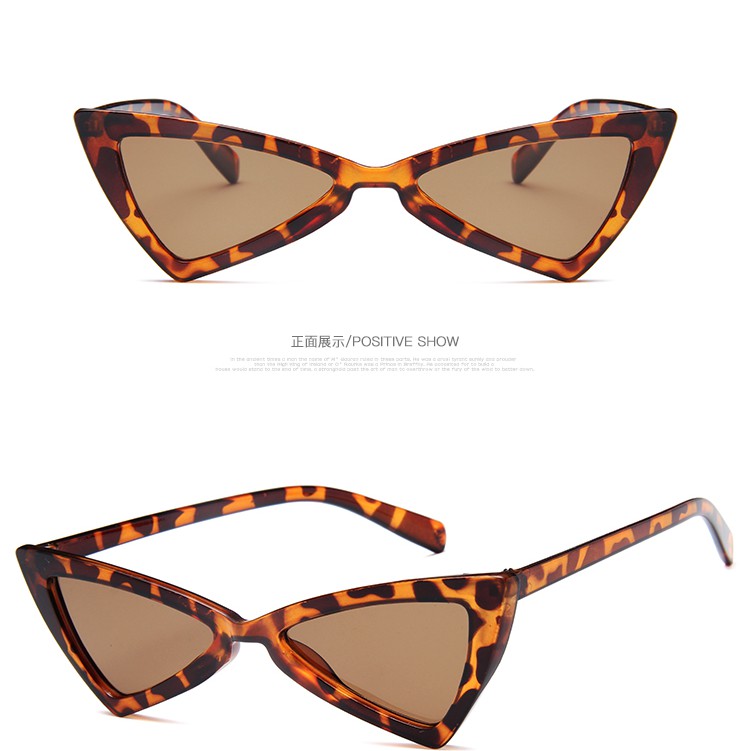 Kính mát mắt mèo gọng nhựa phong cách thời trang dành cho nữ