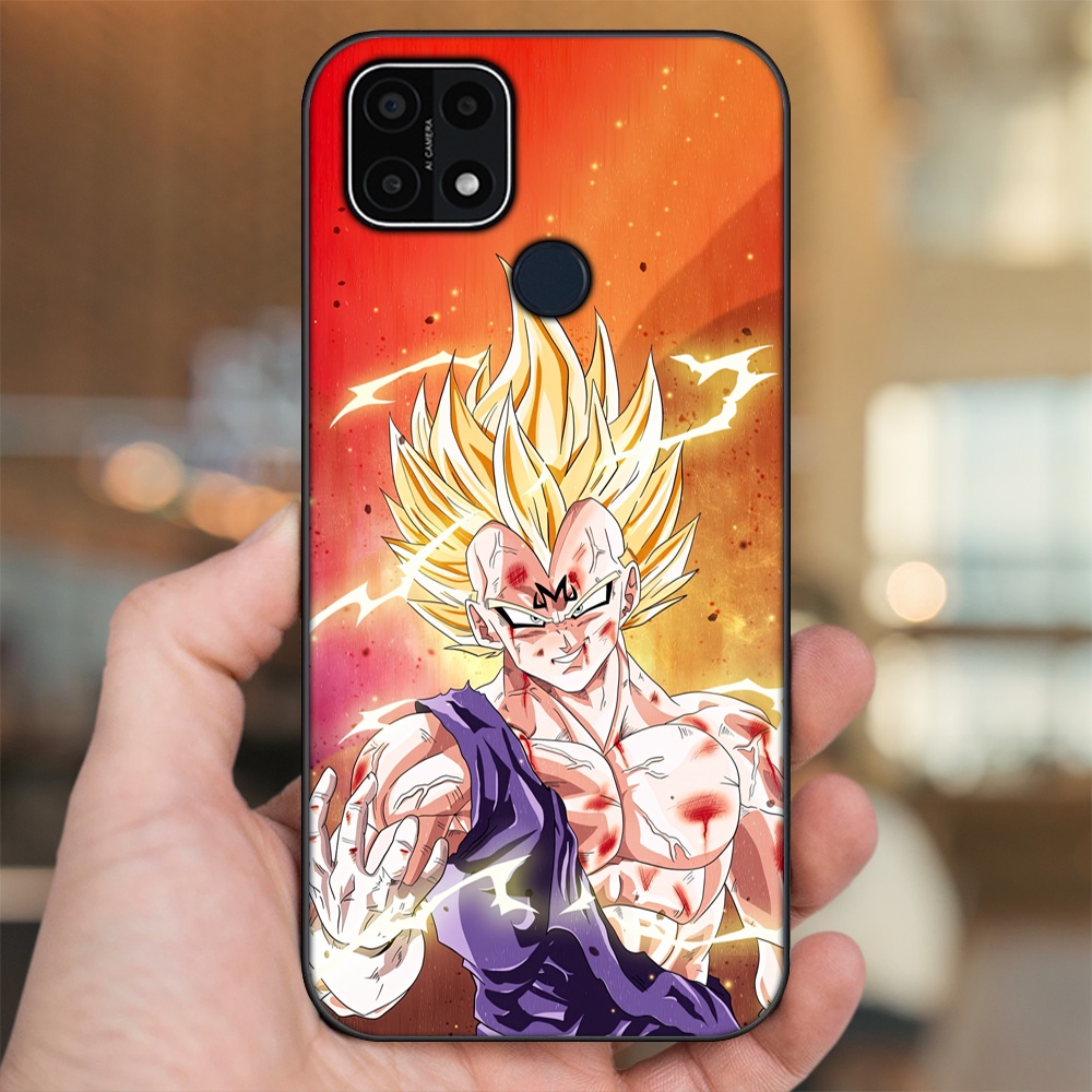 Ốp lưng Oppo A15, A15s viền đen in hình Vegeta Dragon Ball